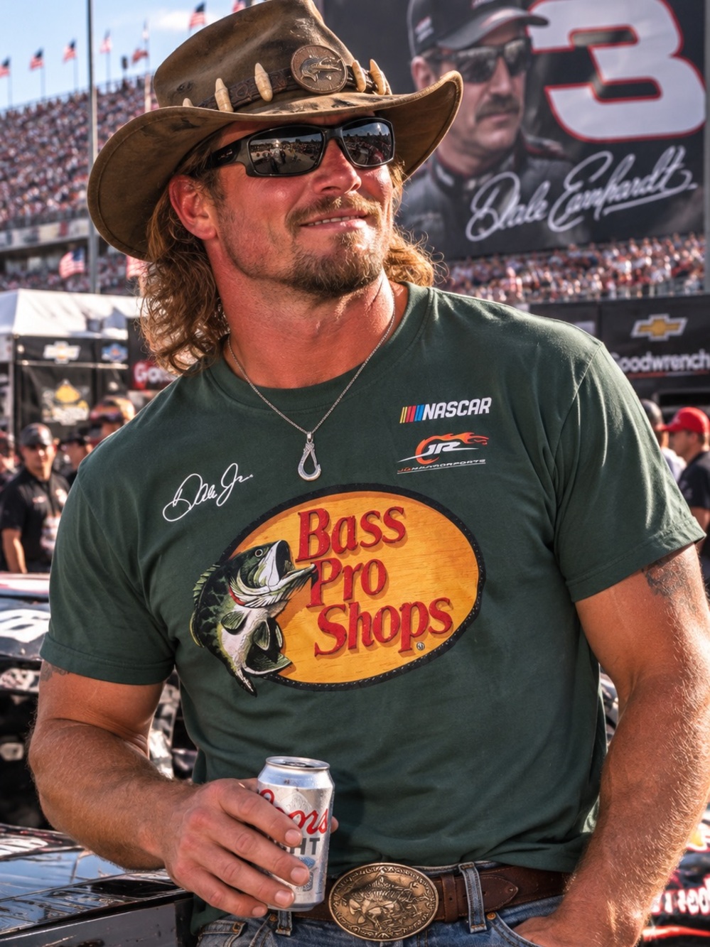 Bass Pro Shops Dark Green Logo Short-Sleeve Tee